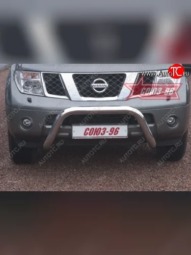 Защита переднего бампера Souz-96 (d76) Nissan Pathfinder  R51 (2004-2007) дорестайлинг