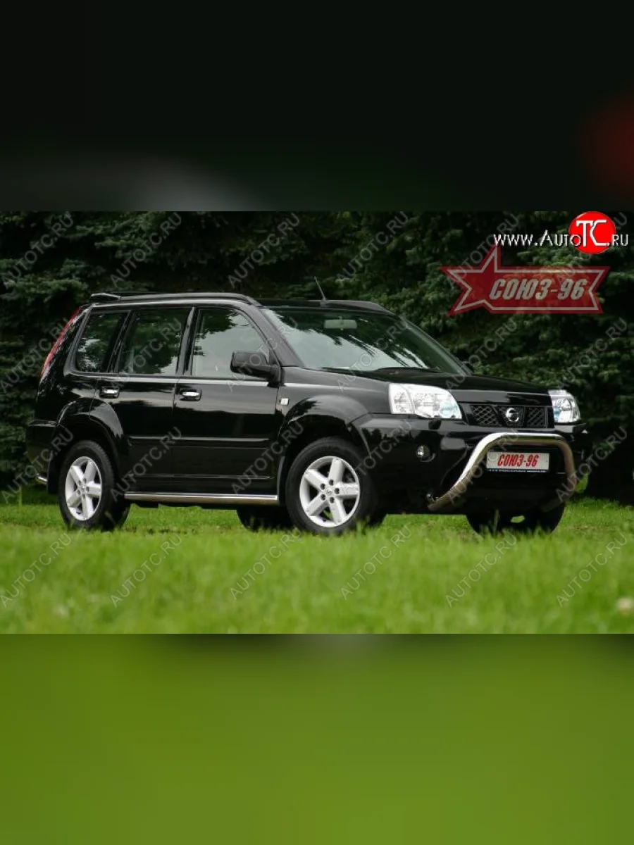 Защита переднего бампера Souz-96 (d76)  Nissan X-trail (2000-2003) 1 T30  в Самаре Самарской области