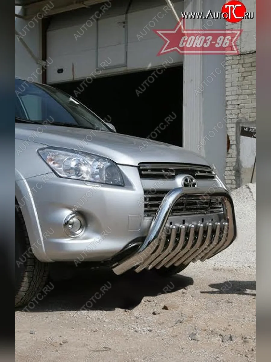 Защита переднего бампера Souz-96 (d76) Toyota RAV4 XA30 5 дв. удлиненный 1-ый рестайлинг (2009-2010)  в Самаре Самарской области
