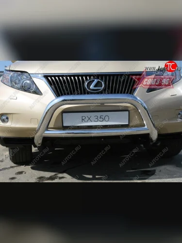 Защита переднего бампера Souz-96 (d76/76 и 60) Lexus RX350 AL10 дорестайлинг (2008-2012)