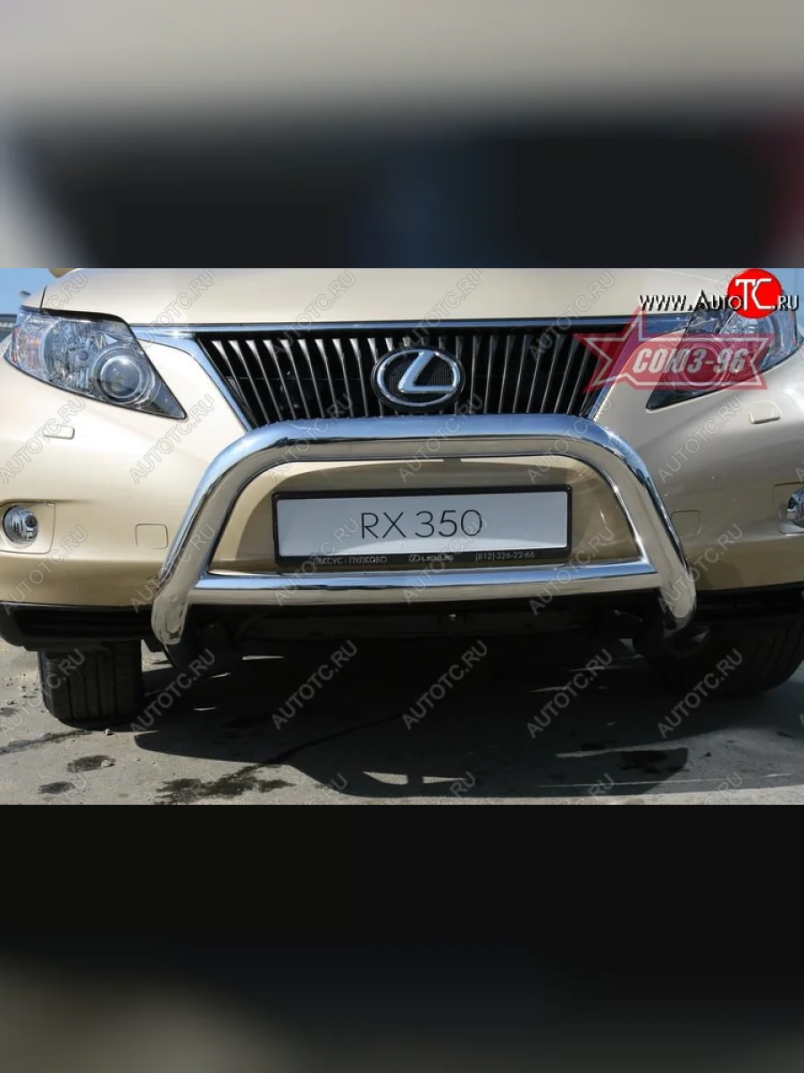 Защита переднего бампера Souz-96 (d76/76 и 60)  Lexus RX350 (2008-2012) AL10  в Керчи Республика Крым