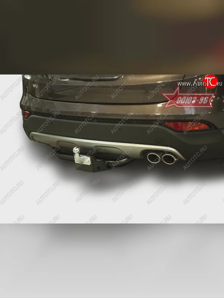 Фаркоп Souz-96 Hyundai Santa Fe DM дорестайлинг (2012-2016) (бензиновый двигатель)  в Керчи Республика Крым
