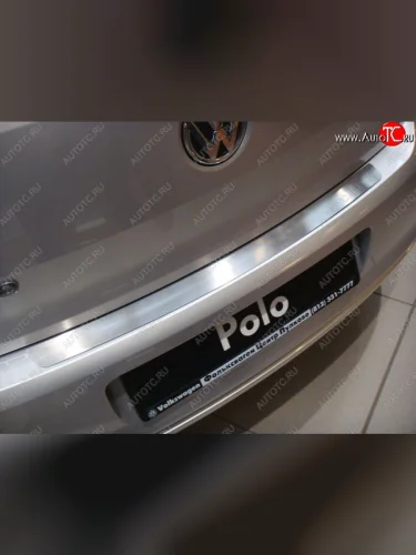 Накладка на задний бампер без логотипа Souz-96 Volkswagen Polo  Mk5 6R,6C,61 (2009-2015) хэтчбек 5 дв. дорестайлинг