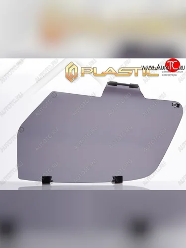 Защита фар CA-Plastic/ (Classic полупрозрачный) Renault Logan 2 дорестайлинг (2014-2018)