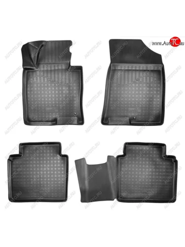 Коврики салонные Norplast Unidec (Цвет: черный) Hyundai Sonata LF рестайлинг (2017-2019)