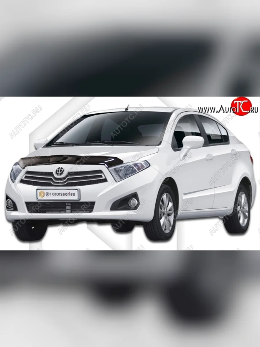 Дефлектор капота CA-Plastiс Brilliance H230 седан (2015-2017) (Classic черный, Без надписи)  в Воронеже Воронежской области