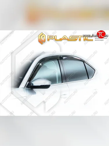 Дефлектора окон CA-Plastik (Classic полупрозрачный) Skoda Superb B8 (3V) лифтбэк дорестайлинг (2015-2019)