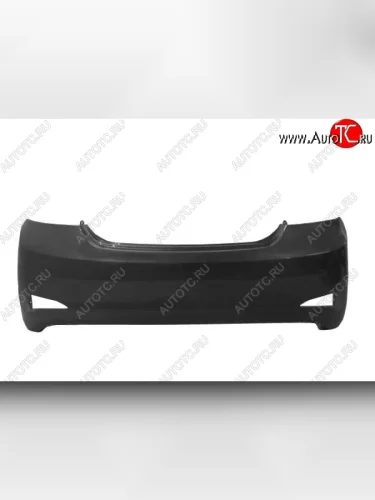 Бампер задний без отверстий под парктроник седан Стандарт (Окрашенный) Hyundai Solaris RBr седан рестайлинг (2014-2017)