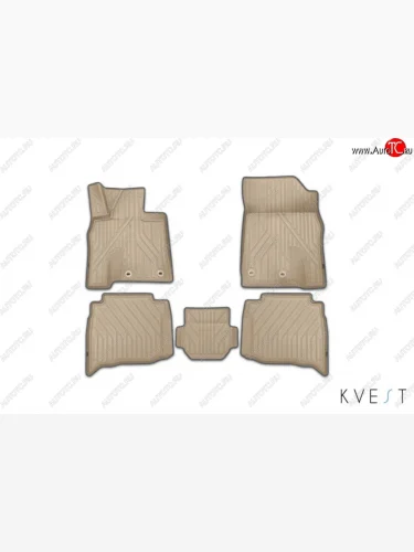 Коврик в салони премиум-класса Kvest Lexus LX570 J200 2-ой рестайлинг (2015-2022)