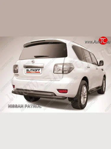 Защита задняя Slitkoff Nissan Patrol  6 (2010-2014) Y62 дорестайлинг