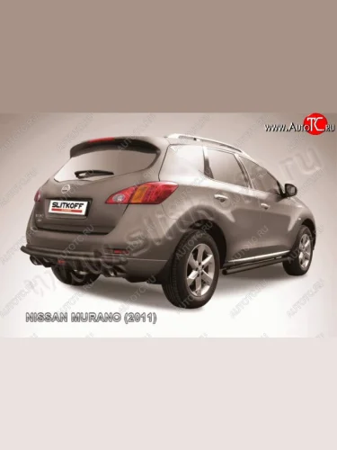Защита задняя Slitkoff Nissan Murano  2 Z51 (2010-2016) рестайлинг