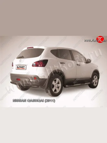 Защита задняя Slitkoff Nissan Qashqai  1 (2010-2013) J10 рестайлинг