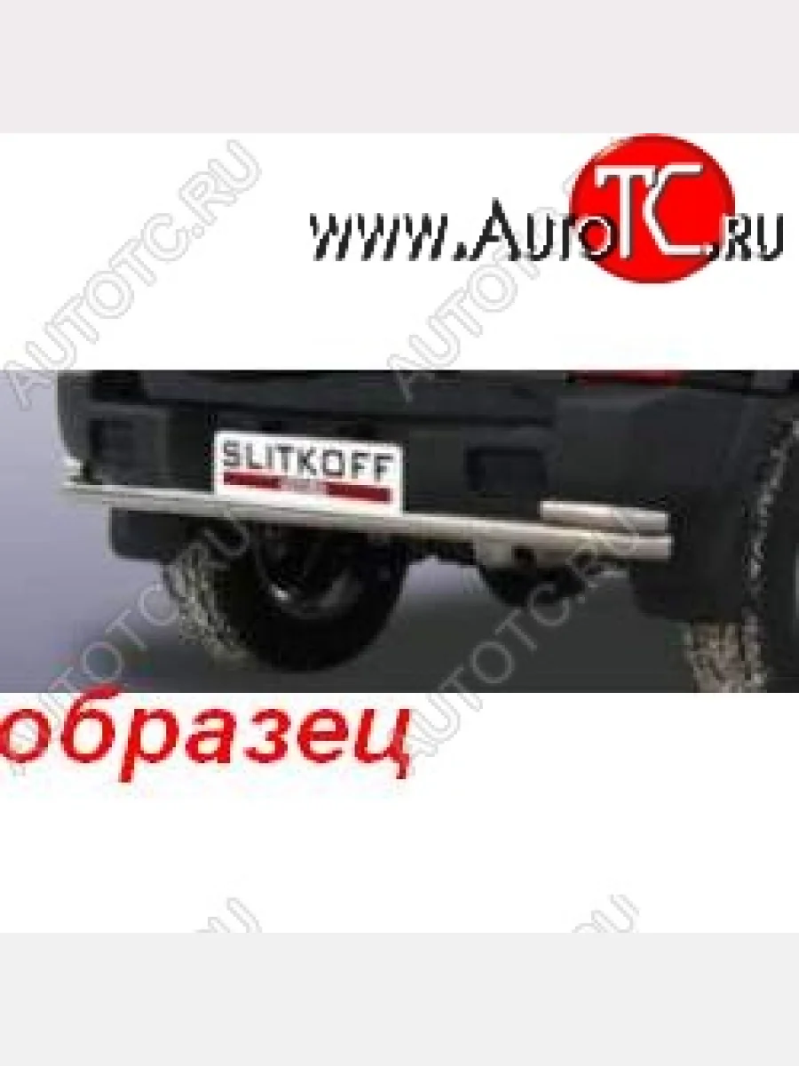 Защита задняя Slitkoff  ТАГАЗ Tager (2008-2012) 3d (Цвет: серебристый)  в Керчи Республика Крым