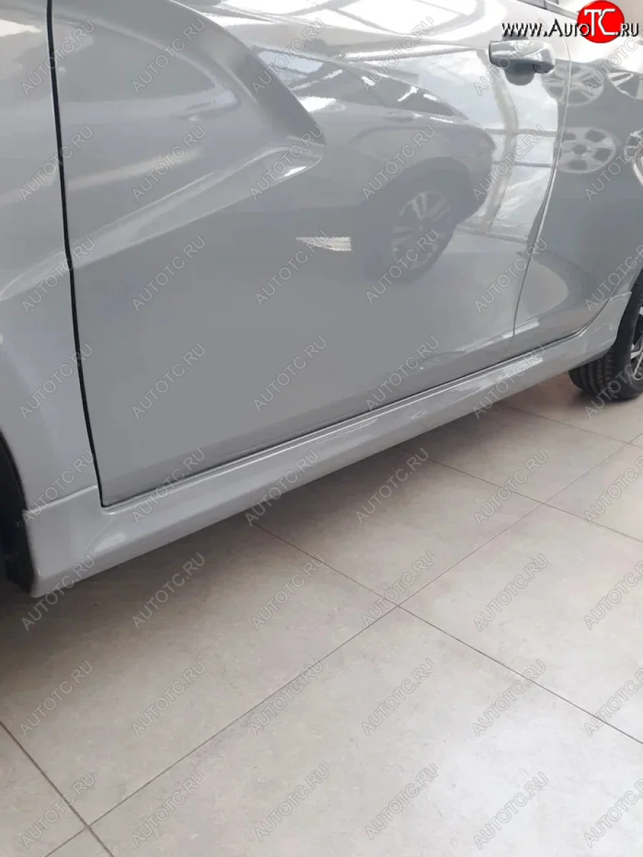 Пороги накладки Sport Лада ВАЗ Веста 2180 седан дорестайлинг (2015-2023) (Неокрашенные)  в Керчи Республика Крым