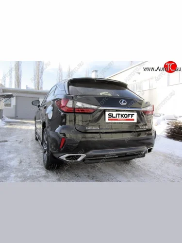 Защита задняя Slitkoff Lexus RX350 AL20 дорестайлинг (2015-2019)