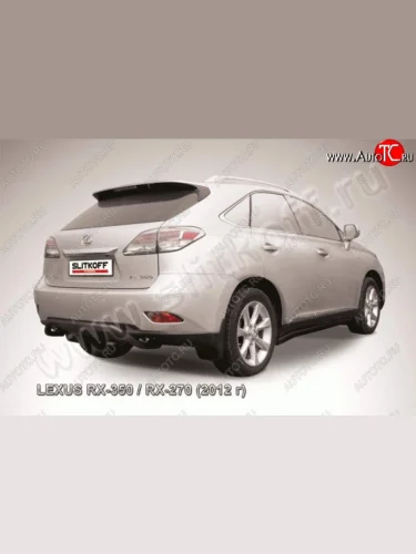 Защита заднего бампера из трубы d57 Slitkoff (скоба) Lexus RX  270 - RX350  AL10