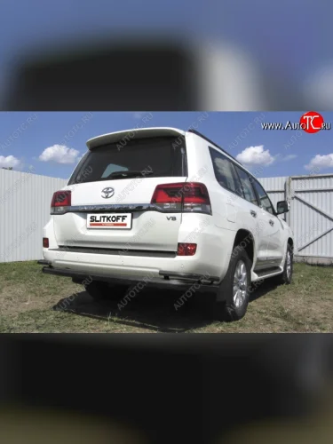 Защита задняя Slitkoff Toyota Land Cruiser  200 (2015-2021) 2-ой рестайлинг