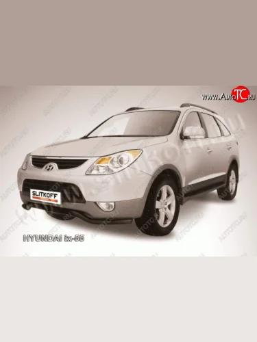 Защита переднего бампера из трубы d57 Slitkoff (волна) Hyundai IX55  EN (2006-2013)