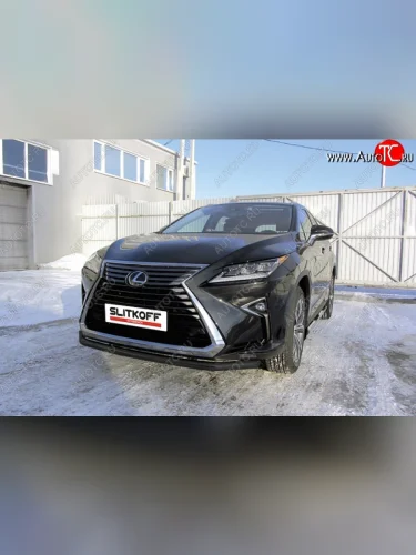 Защита переднего бампер Slitkoff Lexus RX350  AL20 (2015-2019) дорестайлинг