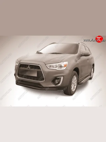 Защита переднего бампера d57 Slitkoff Mitsubishi ASX (2013-2016) 1-ый рестайлинг