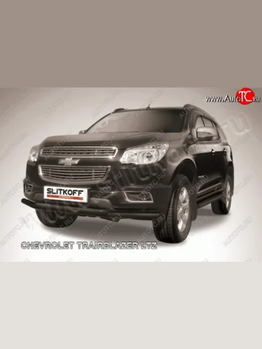 Защита переднего бампера из труб d57 Slitkoff Chevrolet Trailblazer  GM800 (2012-2016) дорестайлинг