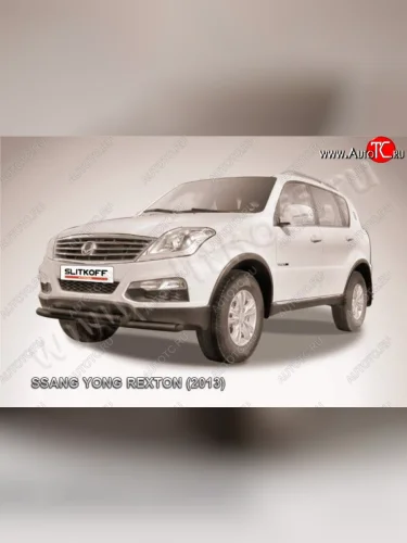 Защита переднего бампер Slitkoff SSANGYONG Rexton Y290 (2012-2017)