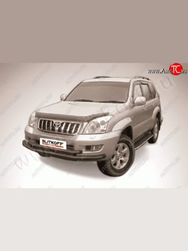 Защита переднего бампер Slitkoff Toyota Land Cruiser Prado J120 (2002-2009)