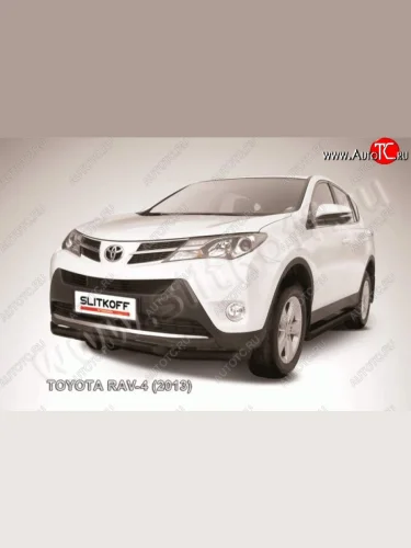 Защита переднего бампер Slitkoff Toyota RAV4  XA40 (2012-2015) 5 дв. дорестайлинг