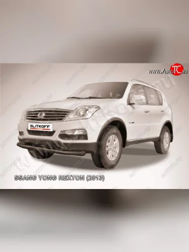 Защита переднего бампер Slitkoff SSANGYONG Rexton  Y290 (2012-2017)