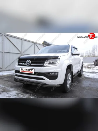 Защита переднего бампер Slitkoff Volkswagen Amarok (2016-2022) рестайлинг