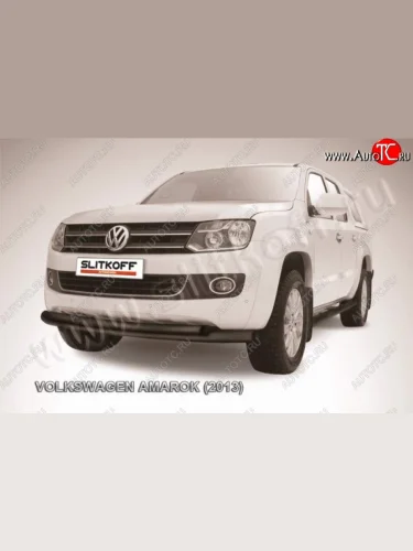 Защита переднего бампер Slitkoff Volkswagen Amarok (2009-2016) дорестайлинг