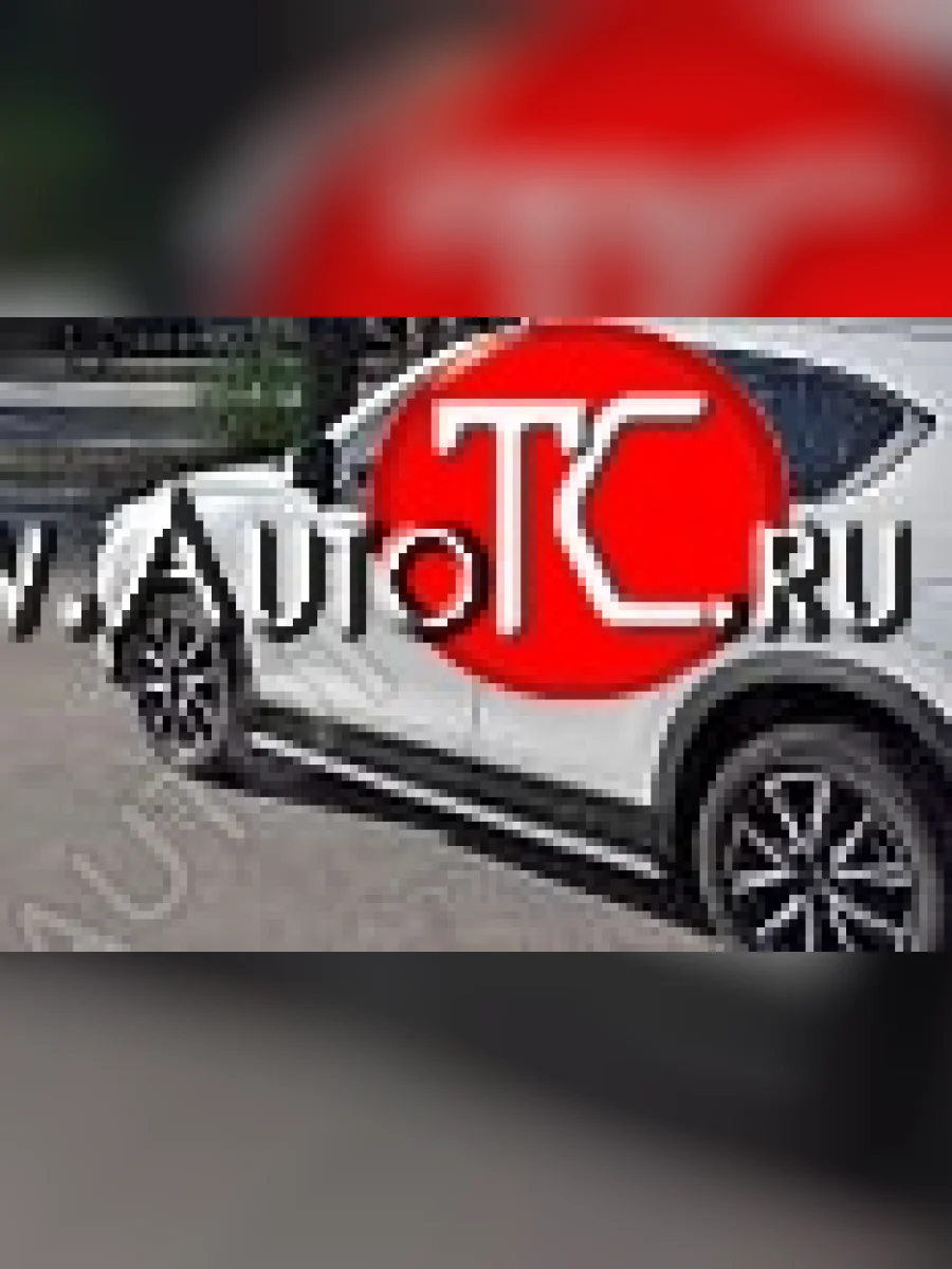Пороги труба 120х60 овал с проступью . Russtal Mazda CX-5 KF (2016-2025)  с доставкой в г. Керчь