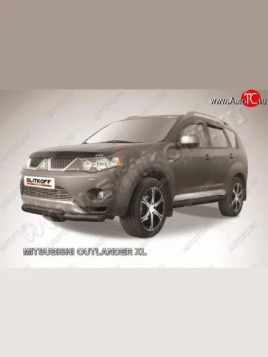 защита переднего бампера Slitkoff Mitsubishi Outlander  XL (2005-2009) (CW)  дорестайлинг