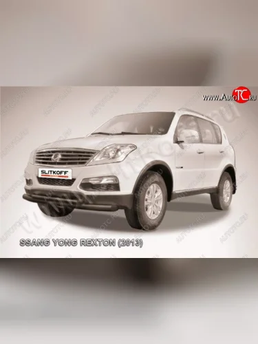 Защита переднего бампер Slitkoff SSANGYONG Rexton Y290 (2012-2017)
