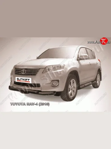 Защита переднего бампер Slitkoff Toyota RAV4  XA30 (2010-2013) 5 дв. 2-ой рестайлинг, 5 дв. удлиненный 2-ой рестайлинг