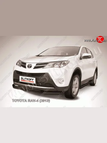 Защита переднего бампер Slitkoff Toyota RAV4  XA40 (2012-2015) 5 дв. дорестайлинг