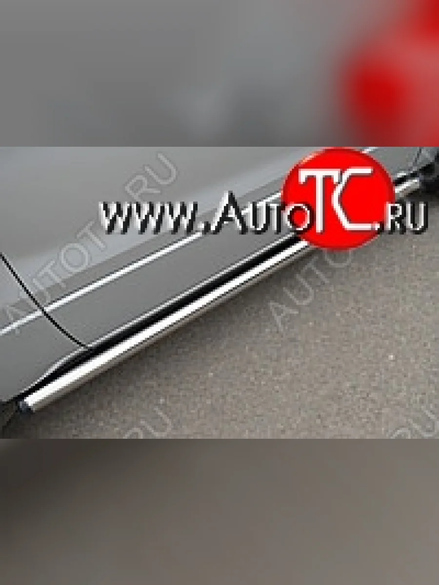 Защита порогов из круглой трубы диаметром 63 мм 3дв. Russtal v2 Suzuki Grand Vitara JT 3 двери 2-ой рестайлинг (2012-2016)  в Воронеже Воронежской области