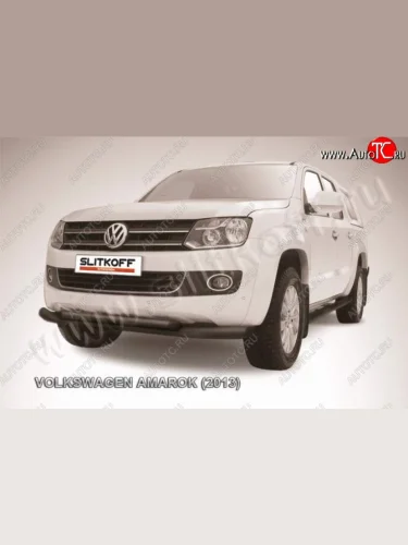 Защита переднего бампер Slitkoff Volkswagen Amarok (2009-2016) дорестайлинг