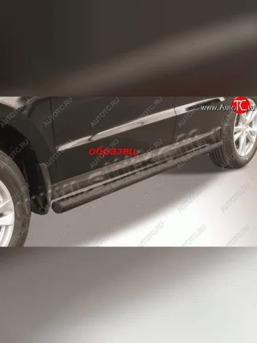Защита порогов из труб d57 Slitkoff KIA Sportage  3 SL (2010-2016) дорестайлинг, рестайлинг