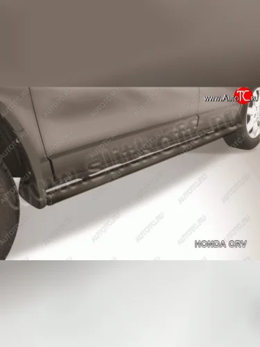 Защита порогов из труб d57 Slitkoff Honda CR-V  RE1,RE2,RE3,RE4,RE5,RE7 (2009-2012) рестайлинг