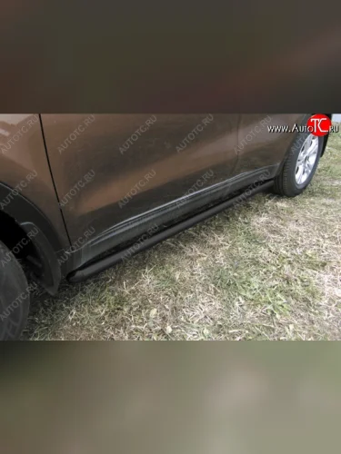 Защита порогов из трубы d57 Slitkoff KIA Sportage  4 QL (2016-2018) дорестайлинг