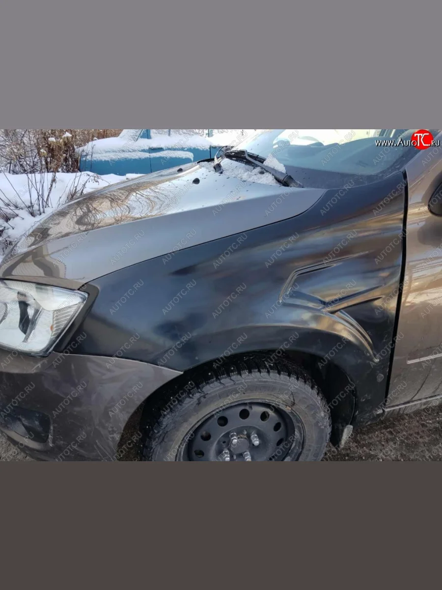 Переднее левое крыло Avtoritet Лада ВАЗ Гранта 1 2191 лифтбэк дорестайлинг  (2011-2013) (Жабры без выреза, Неокрашенное)  в Воронеже Воронежской области