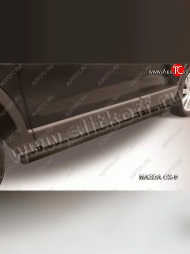 Защита порогов Slitkoff Mazda CX-9 TB дорестайлинг (2007-2009)