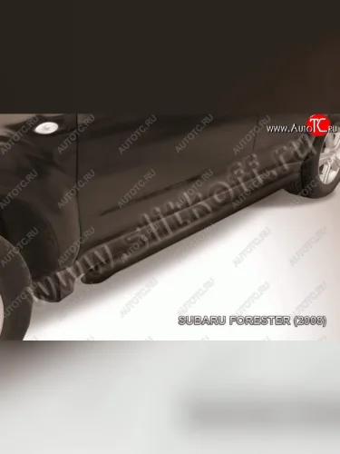Защита порогов Slitkoff Subaru Forester  SH (2008-2013)
