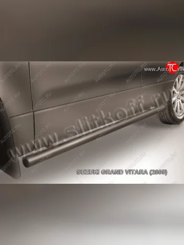 Защита порогов Slitkoff Suzuki Grand Vitara  JT 5 дверей (2008-2012) 1-ый рестайлинг
