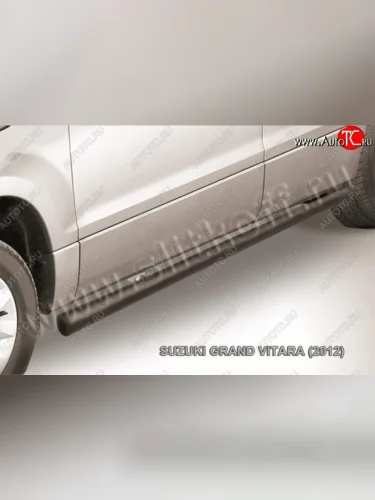 Защита порогов Slitkoff Suzuki Grand Vitara  JT 5 дверей (2012-2016) 2-ой рестайлинг