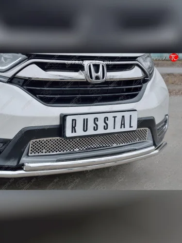 Решетка радиатора Russtal (лист) Honda CR-V RW,RT дорестайлинг (2016-2020)