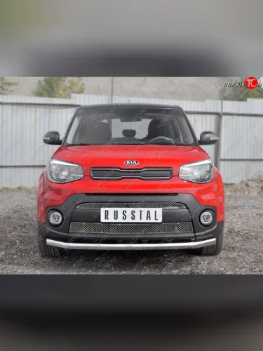 Решетка радиатора Russtal лист KIA Soul PS дорестайлинг (2014-2016)