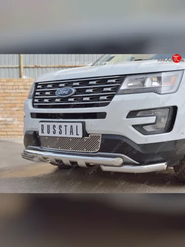 Решетка радиатора Russtal лист Ford Explorer U502 1-ый рестайлинг, 5 дв. (2015-2018)