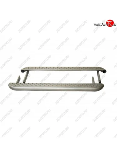 Пороги AP d51 с листом Bronto Лада ВАЗ нива 4х4  2121 Бронто (2017-2025) 3 дв. 1-ый рестайлинг, 3 дв. 2-ой рестайлинг